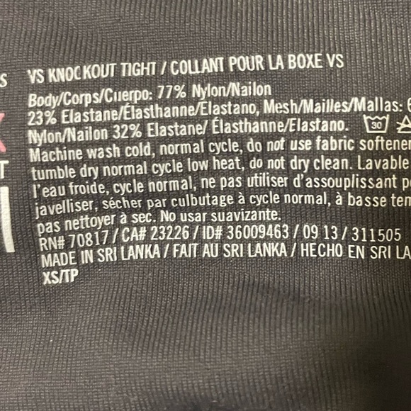 VSX Sport Knockout Tight Full Length Mesh Neon Panel Leggings Size XS - Picture 8 of 8